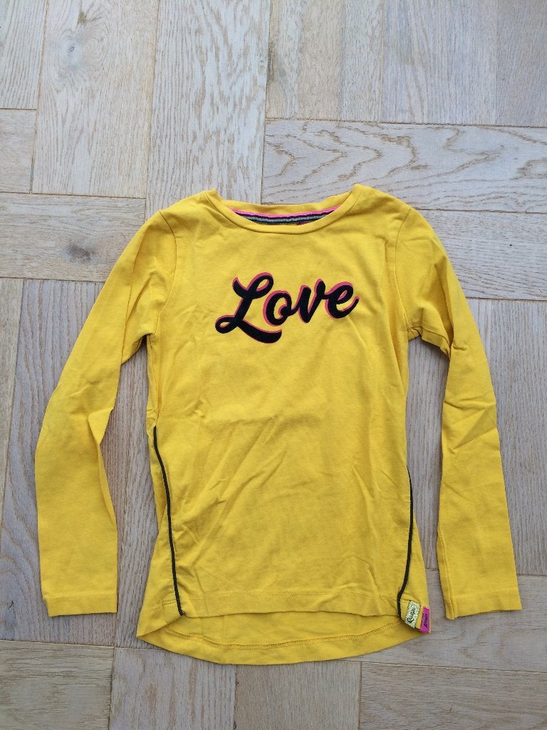 zgan mosterdgele longsleeve van Quapi maat 110/116, Kinderen en Baby's, Kinderkleding | Maat 110, Meisje, Ophalen of Verzenden