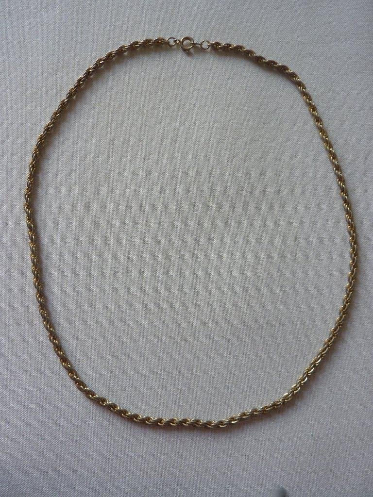 dikke goudkleurige schakeltjes ketting geen goud 51 cm lang, Sieraden, Tassen en Uiterlijk, Kettingen, Verzenden, Zo goed als nieuw