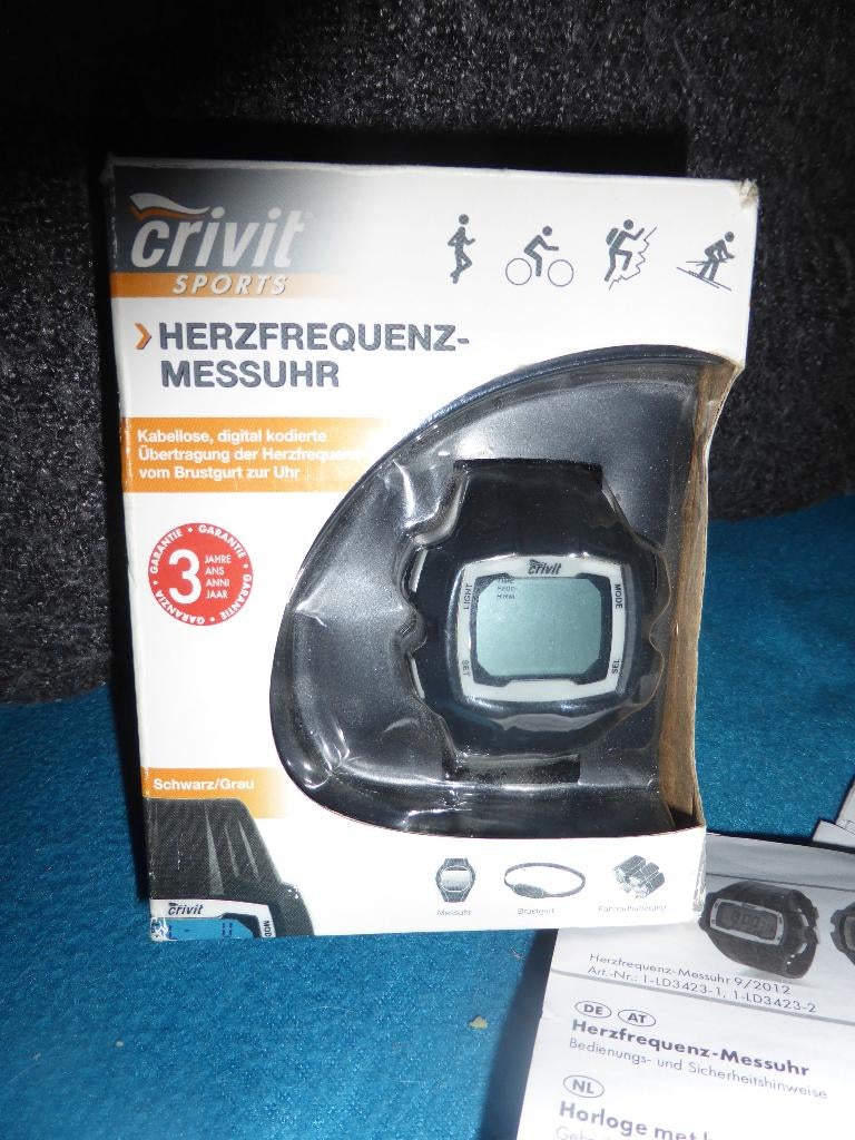 T.k. Sporthorloge met Hartfrequentiemeter., Ophalen of Verzenden, Nieuw, Zwart, Android
