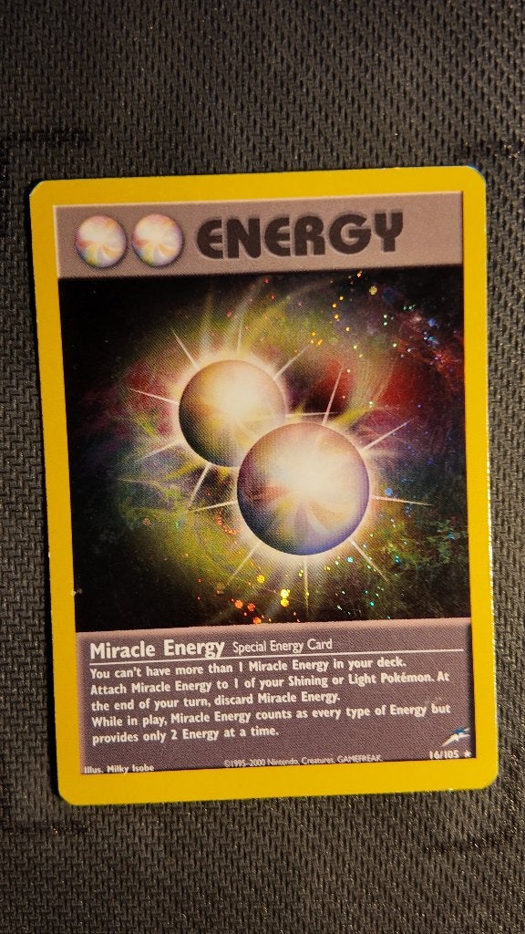 Miracle Energy 16 Neo Destiny | Pokemon kaart, Ophalen, Zo goed als nieuw, Losse kaart, Foil