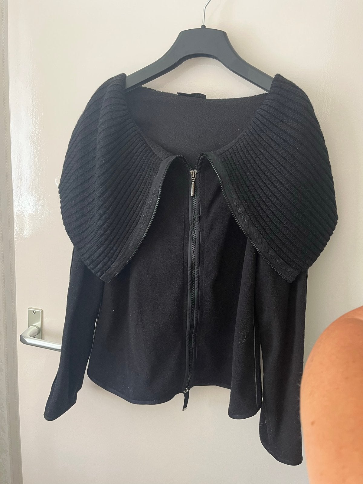 Airfield Zwart Fleece Vest met Gebreide Kraag Maat 42, Ophalen of Verzenden, Gedragen, Maat 42/44 (L), Zwart