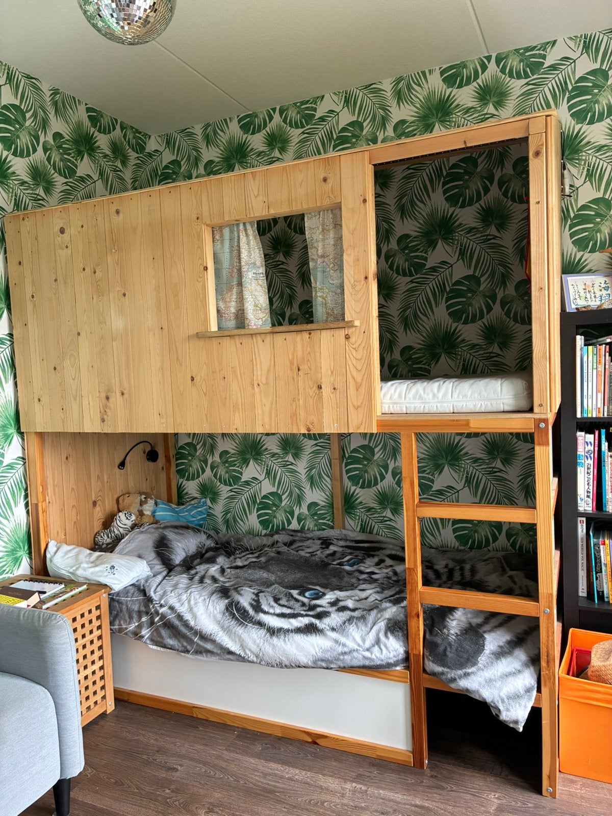 Kinderbed met speelhuisje, Ophalen, Gebruikt, Stapelbed
