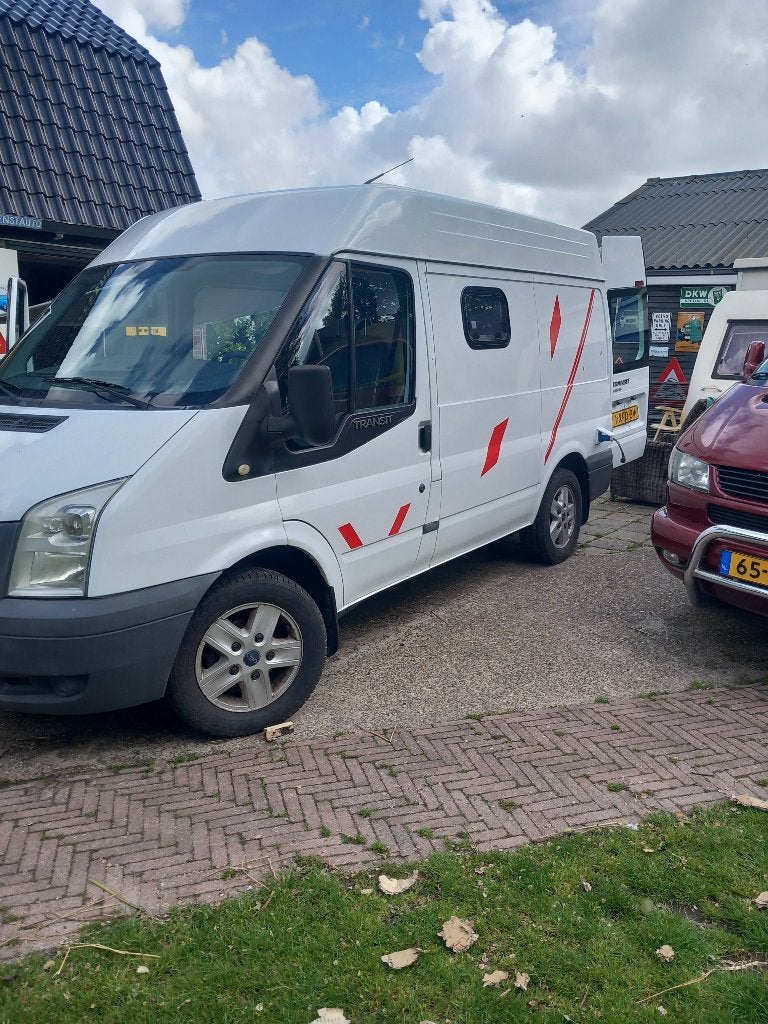 ford transit 260s camper 2008, Caravans en Kamperen, Ford, Tot en met 2, Treinzit, Ford