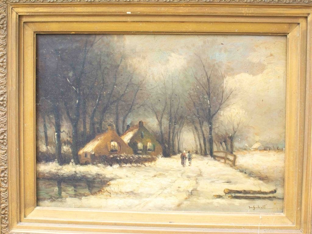 Schilderij van het platteland 38537, Huis en Inrichting, Ophalen of Verzenden, Gebruikt, Schilderij