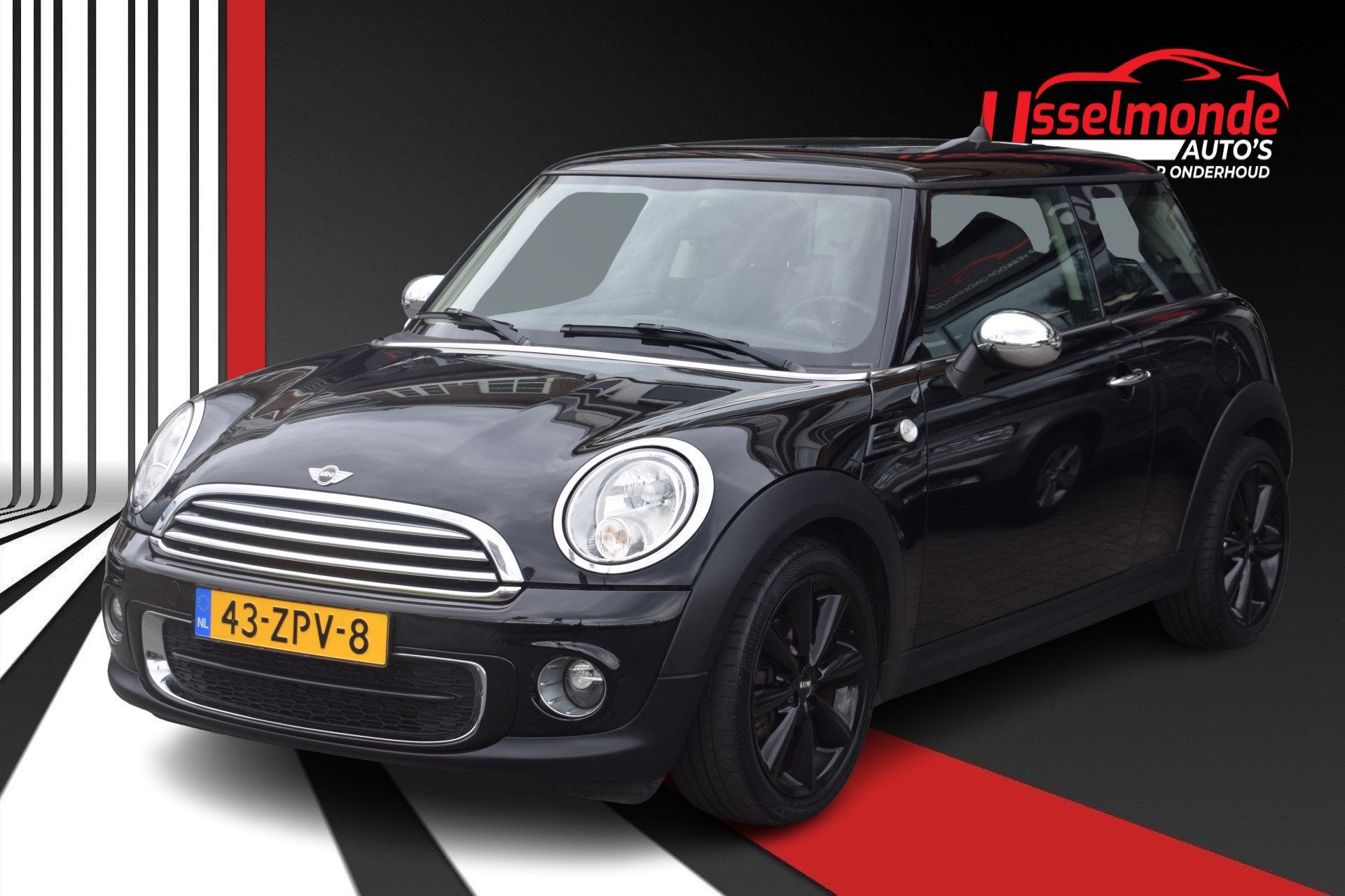 MINI Mini 1.6 One Kite White NAP Eerste Eigenaar Airco, Auto's, Voorwielaandrijving, Euro 5, Stof, Gebruikt
