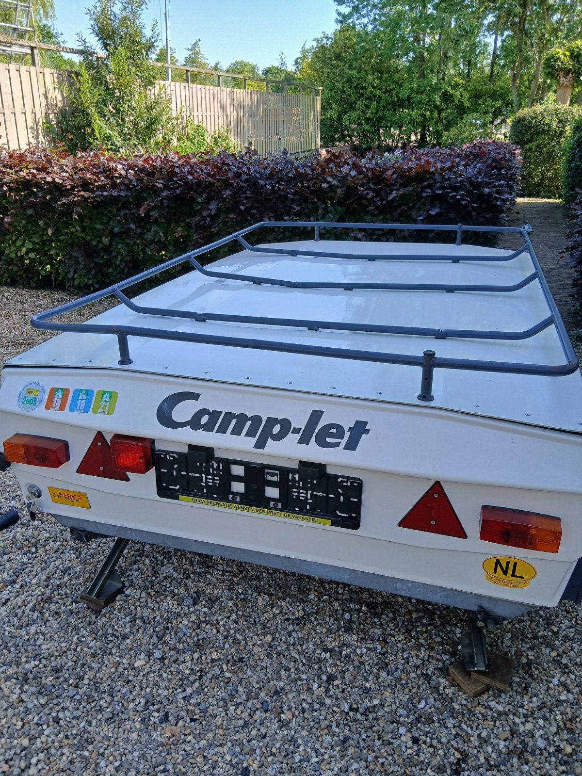 Vouwwagen 1-2-3 systeem Camp-let Apollo 1997, Caravans en Kamperen, Ophalen, Blauw, Camp-Let, Tot en met 4