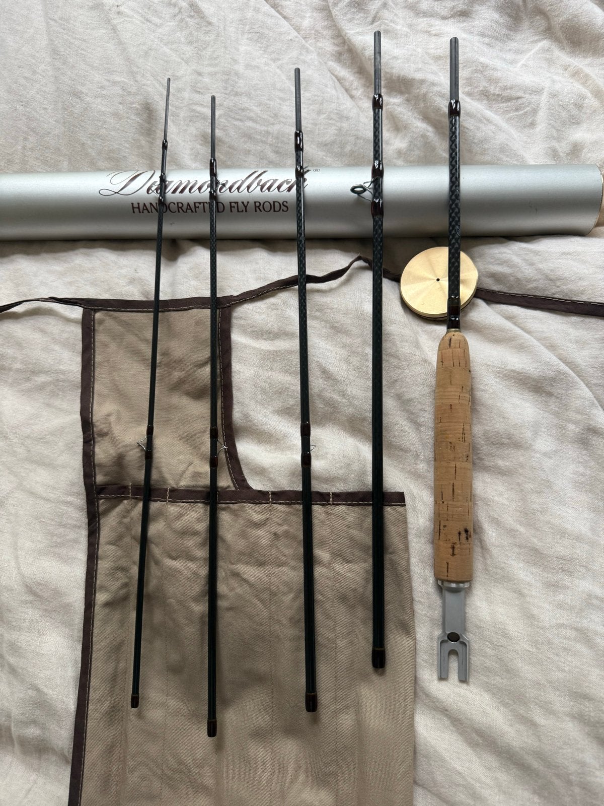 Diamondback Graphite Fly Rods - Handgemaakte Vliegvishengel, Watersport en Boten, Ophalen, Nieuw, Werphengel