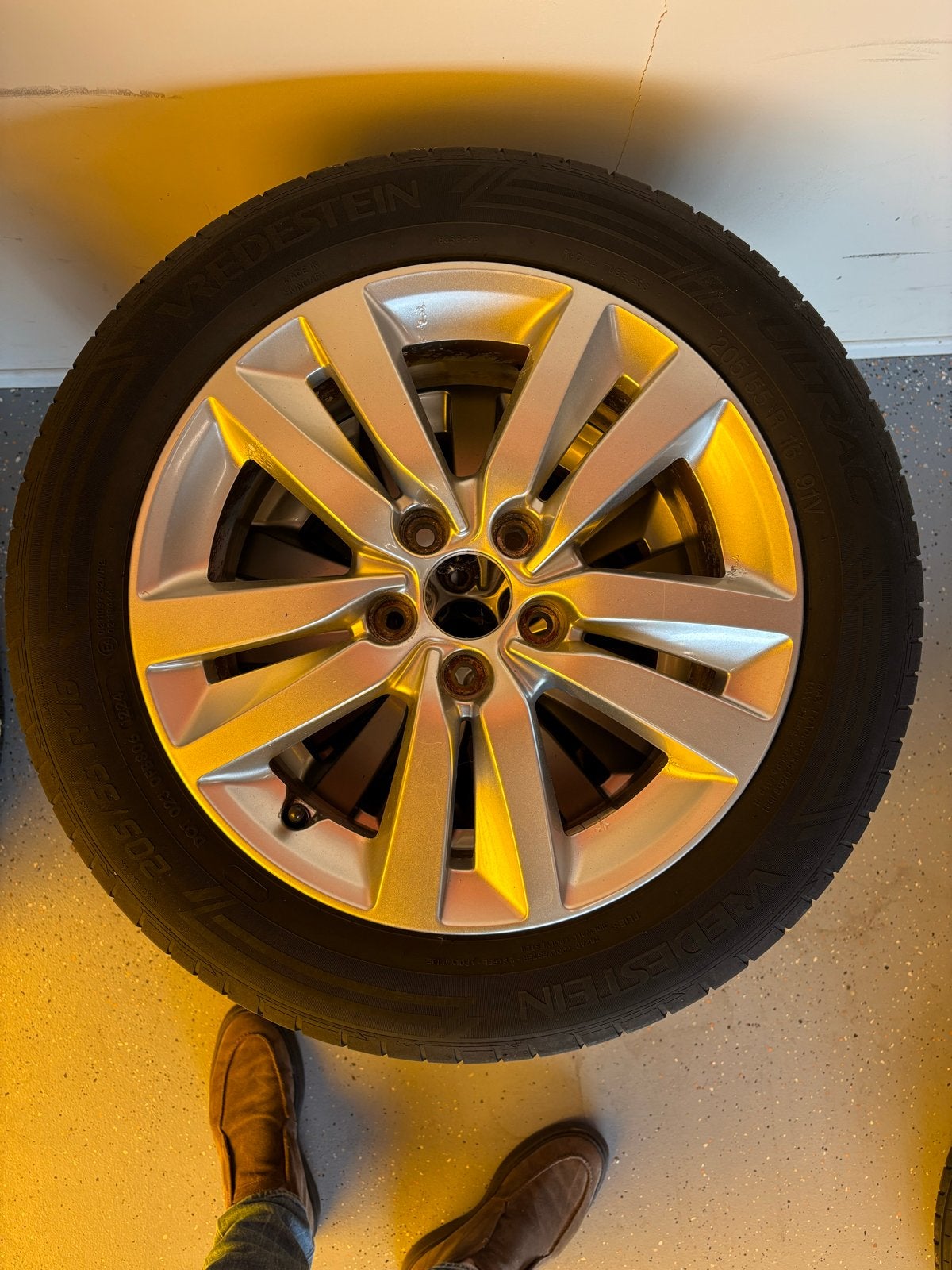 Vredestein banden 205/55/16 voor Peugeot 308, Ophalen, Gebruikt, 16 inch, Banden en Velgen