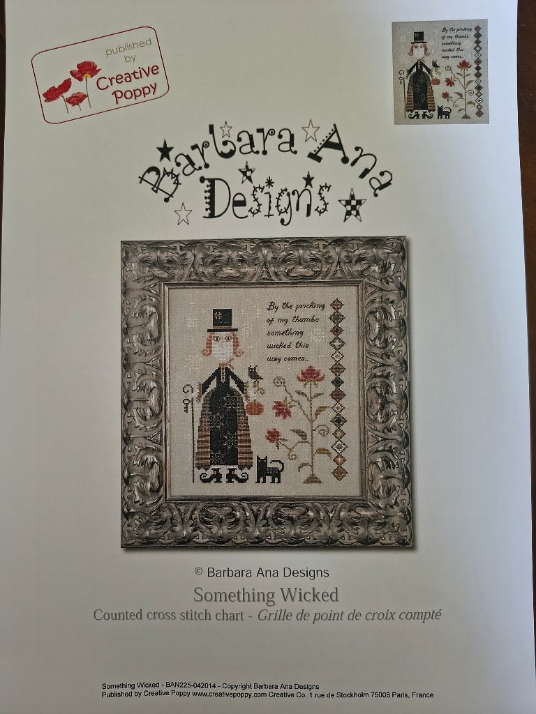 Something Wicked - Barbara Ana Designs, Ophalen of Verzenden, Zo goed als nieuw, Handborduren, Patroon