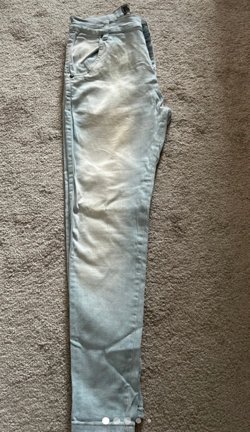 SikSilk Heren Skinny Jeans - Lichtblauw - Maat M, Ophalen of Verzenden, Gedragen, Blauw, Overige jeansmaten