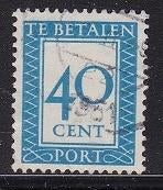 1652 - Nederland portzegel nvph P99 gestempeld , Cijfer en, Verzenden, Na 1940, Gestempeld