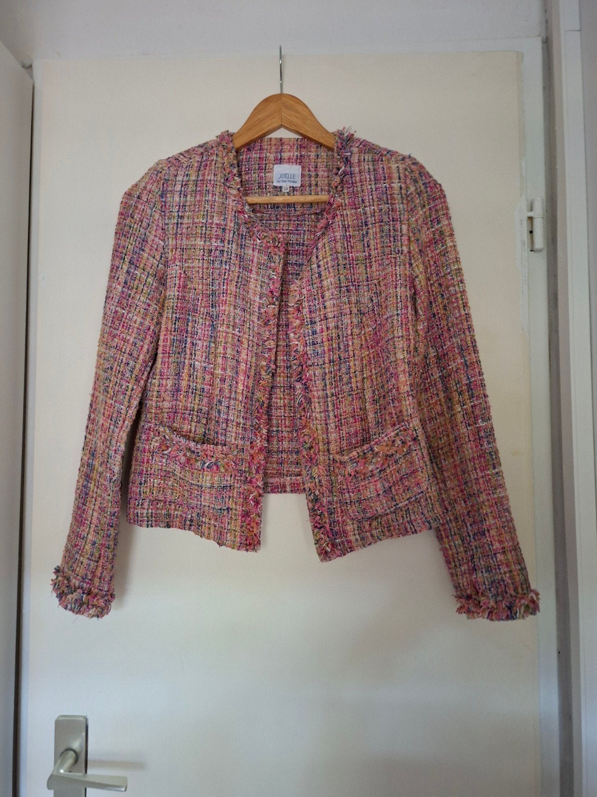 Joëlle by Mixi Modes Tweed Jasje Maat 38, Maat 38/40 (M), Meerkleurig, Ophalen of Verzenden, Zo goed als nieuw
