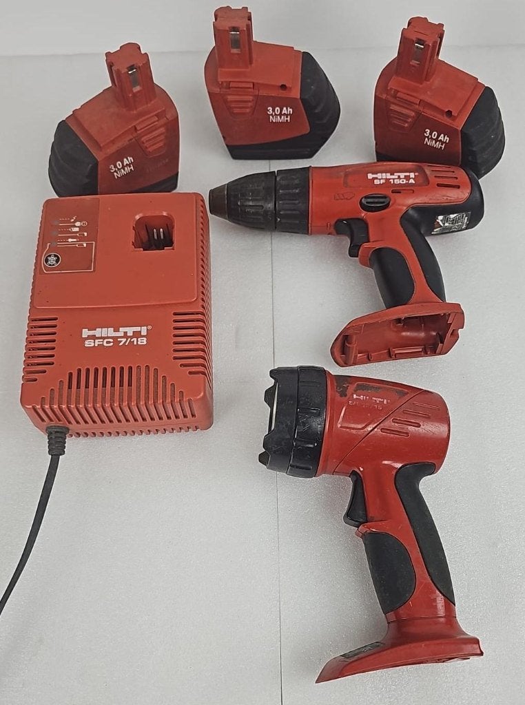 Hilti SF 150-A accuboorschroefmachine set, Ophalen of Verzenden, Gebruikt, Boor- en/of Breekhamer, Variabele snelheid