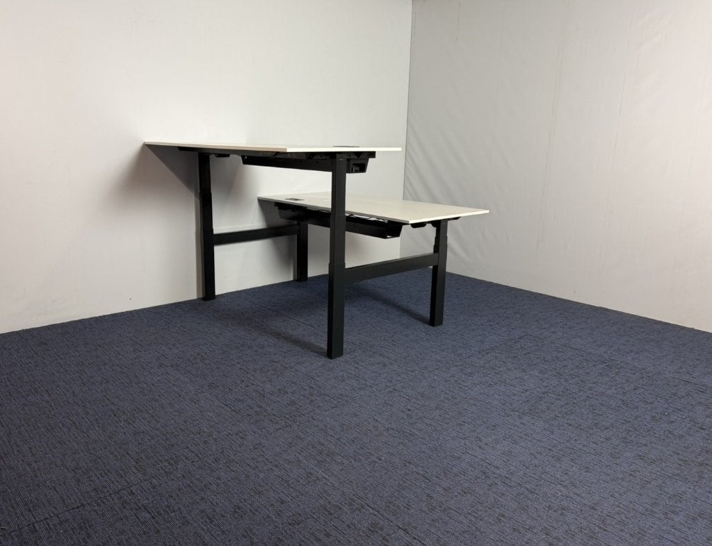 2 x Bench zit/sta bureau Ahrend Balance, 160 x 170 cm., Ophalen, Zit-sta bureau, 160 cm, Gebruikt