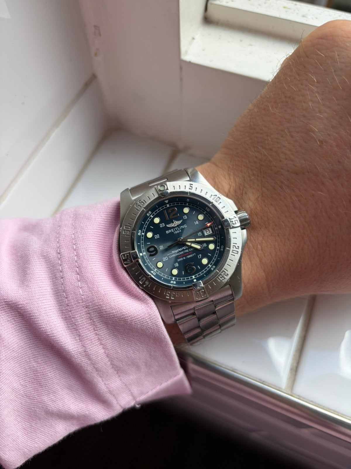 Breitling Superocean A17390 – 2006 – Full Set, Ophalen of Verzenden, Breitling