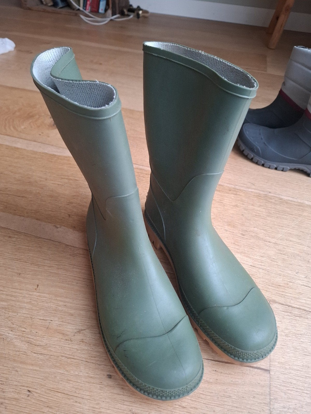 Groene regenlaarzen - Maat 42, Kleding | Heren, Ophalen of Verzenden, Gedragen, Overige kleuren, Regenlaarzen