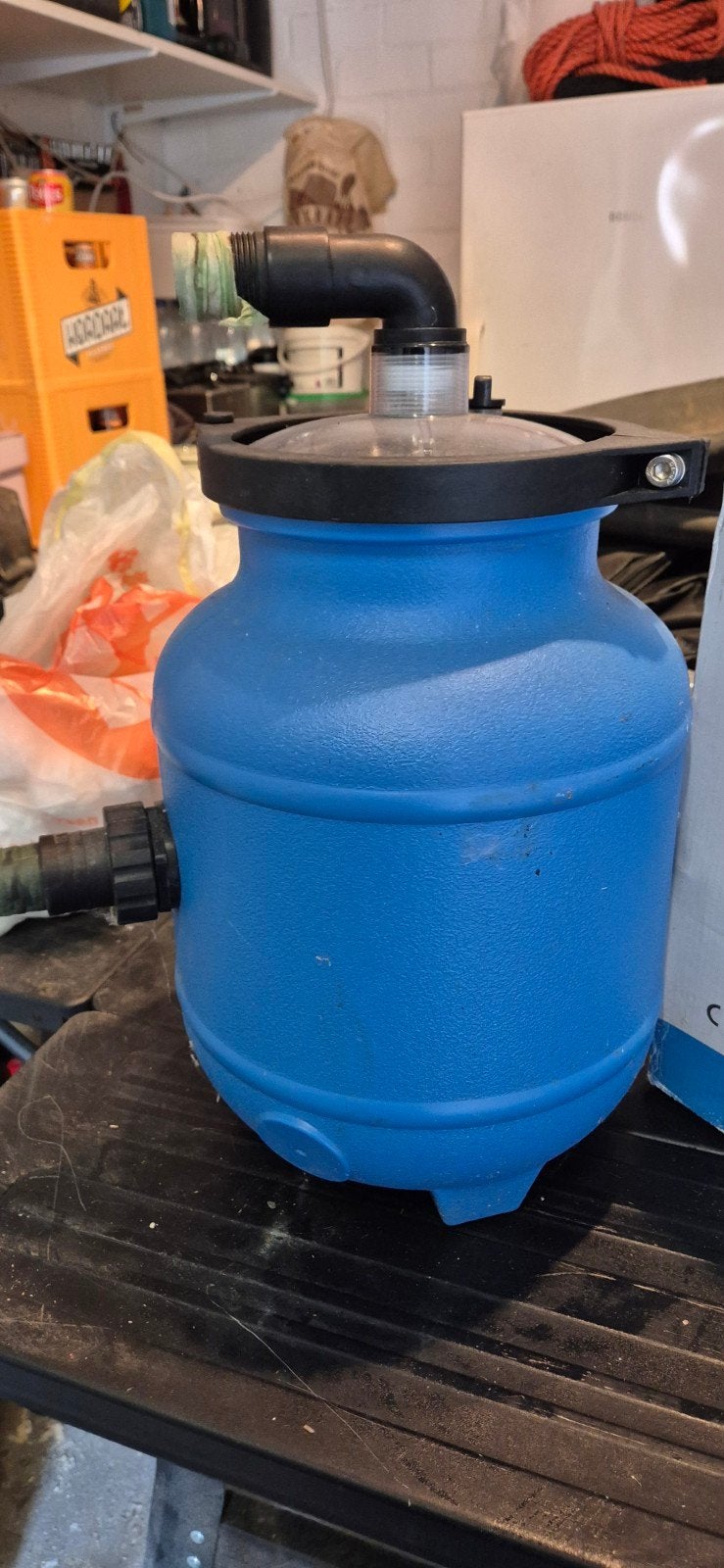 Zwembadfilter met wasbare filterballen voor groot zwembad, Ophalen of Verzenden, Zo goed als nieuw, Filter