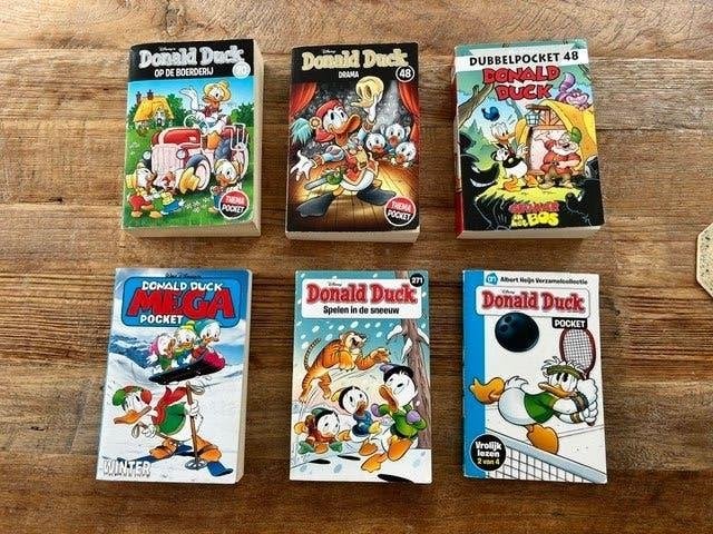 Donald Duck pocket 6x, Meerdere stripboeken, Ophalen of Verzenden, Gelezen, Walt Disney  Donald duck