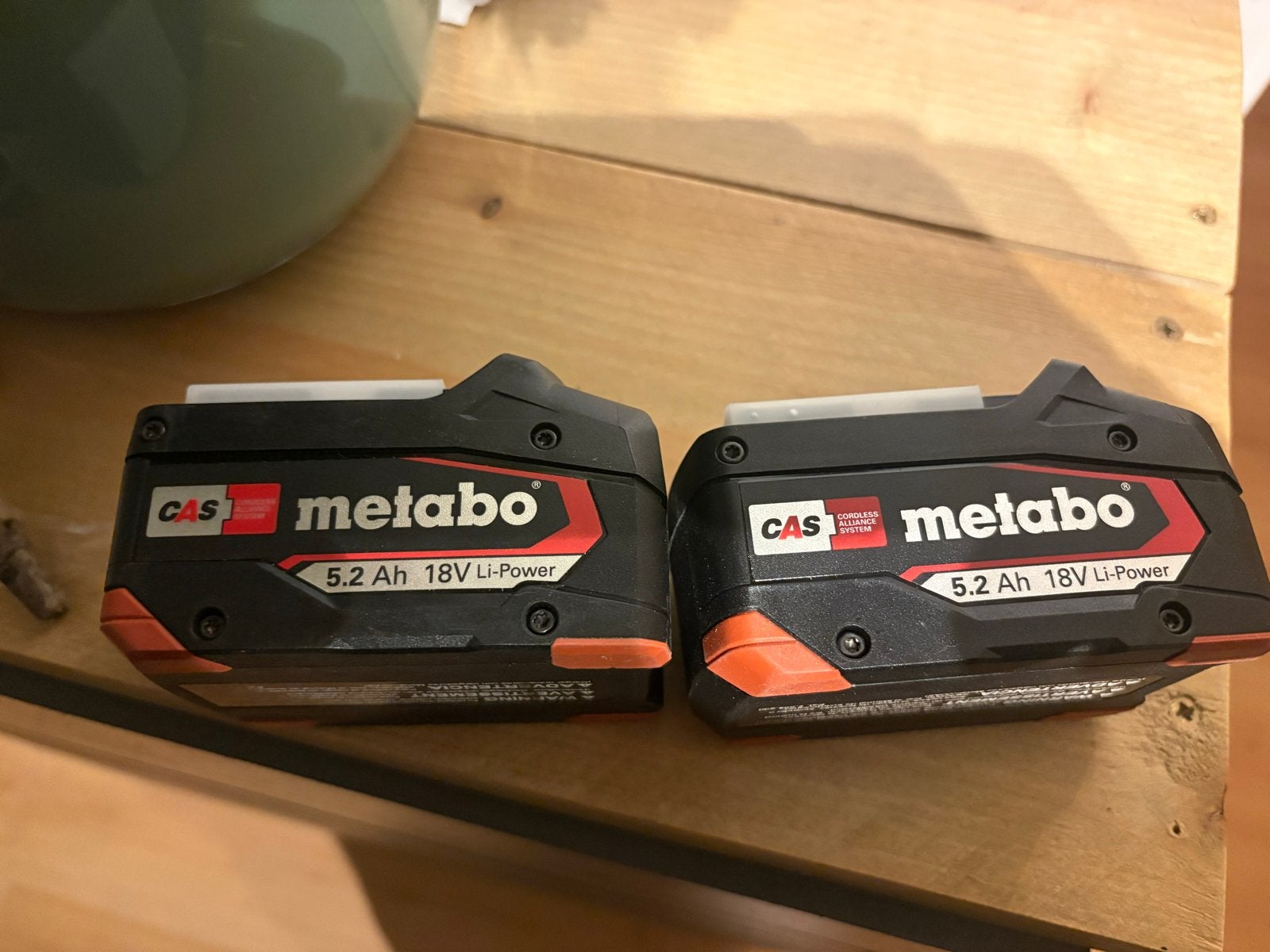 2x NIEUWE Metabo 18V 5,2Ah Li-Power accu, Ophalen of Verzenden, Nieuw