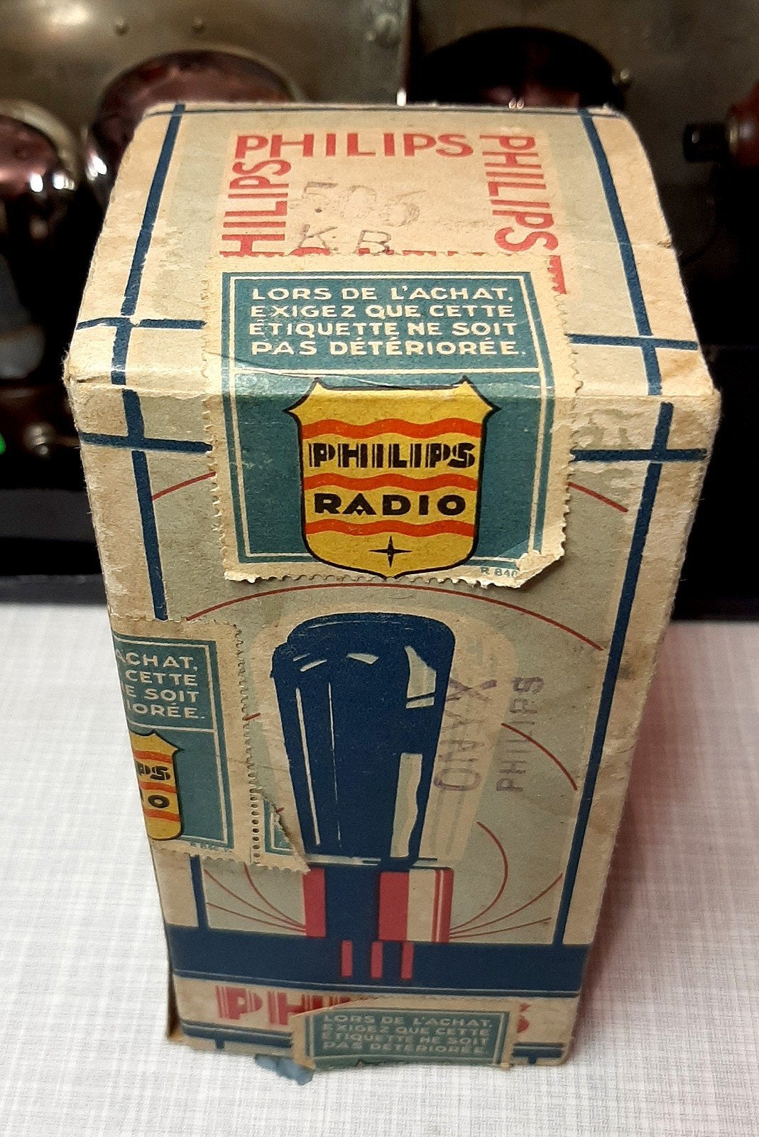 Philips 506 Philips dubbele gelijkrichter nieuw, Antiek en Kunst, Antiek | Tv's en Audio, Ophalen of Verzenden