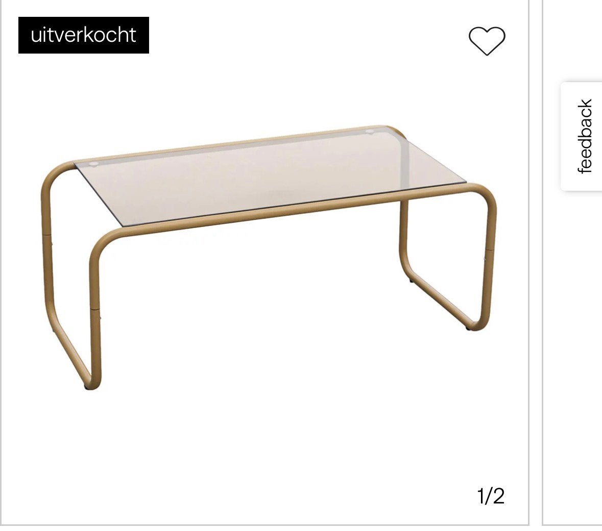 Leitmotiv salontafel ventana NIEUW, Ophalen, Minder dan 50 cm, 50 tot 100 cm, Nieuw