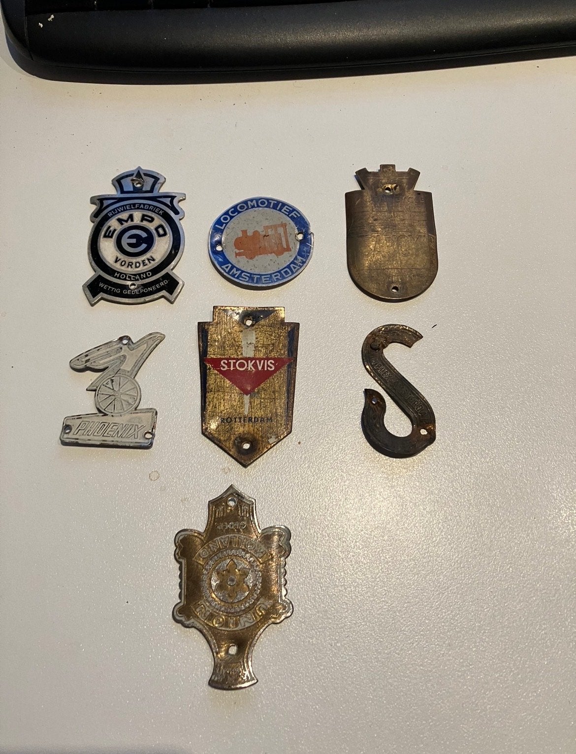 Oude fietsplaatjes / emblemen - Diverse merken, Ophalen of Verzenden, Gebruikt