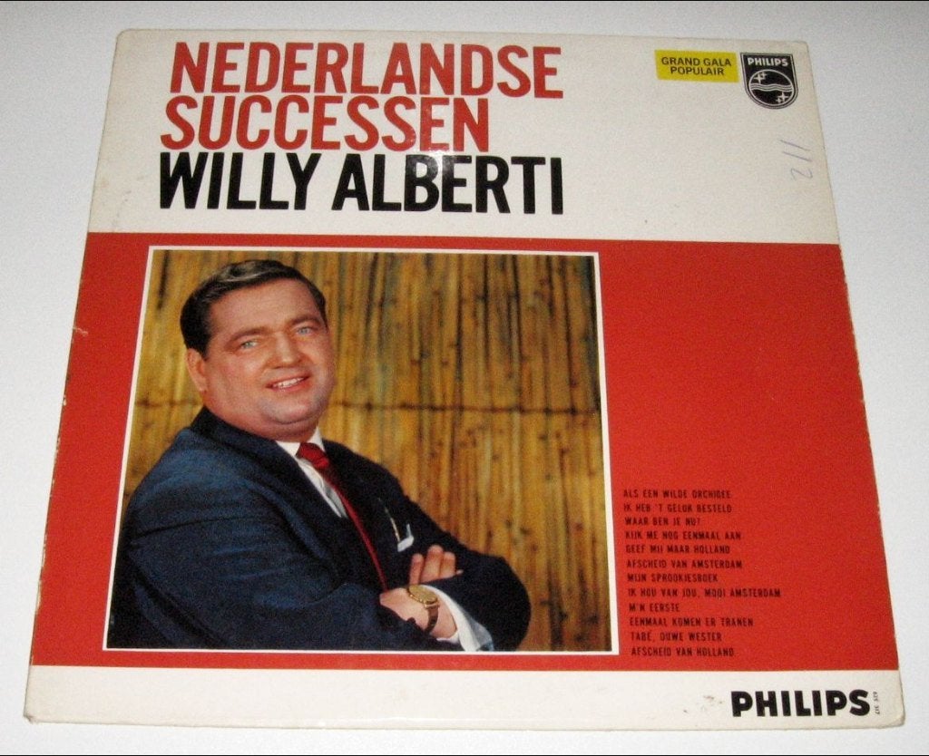 LP WILLY ALBERTI - NEDERLANDSE SUCCESSEN, Cd's en Dvd's, LP, Gebruikt, Levenslied of Smartlap, 12 inch