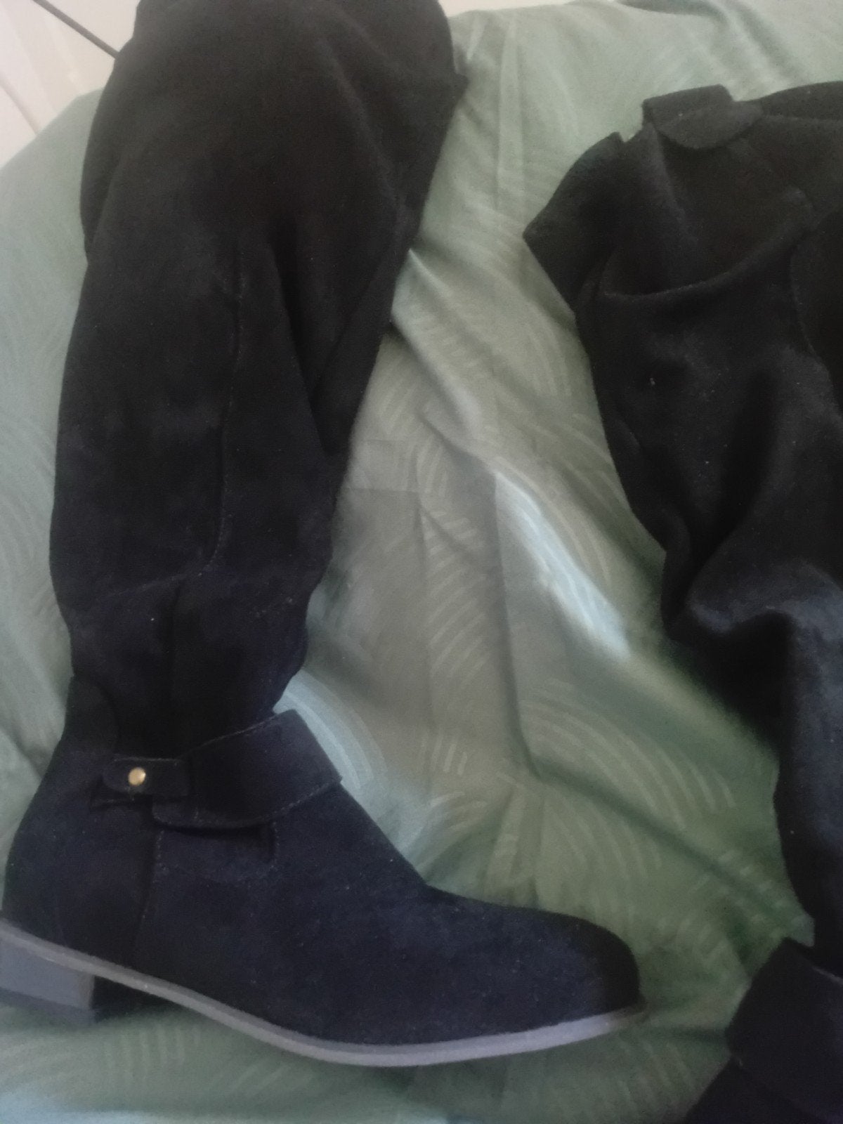 Hoge suede laarzen, Kleding | Dames, Ophalen, Hoge laarzen, Zwart, Nieuw