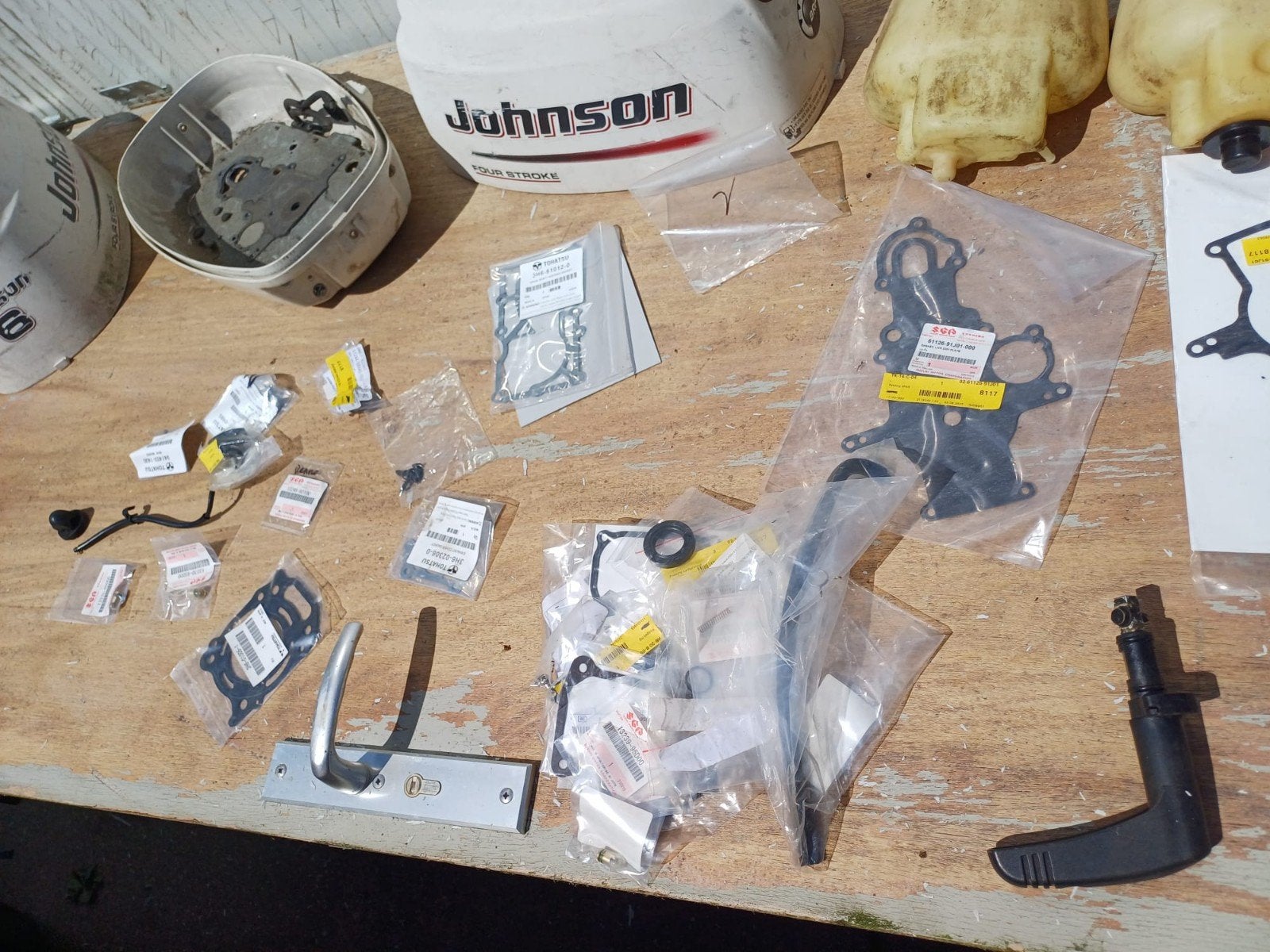 Onderdelen Suzuki / Johnson 4 pk 5 pk 6 pk kortstaart, Ophalen of Verzenden, Gebruikt, Motor en Techniek, Zeilboot of Motorboot