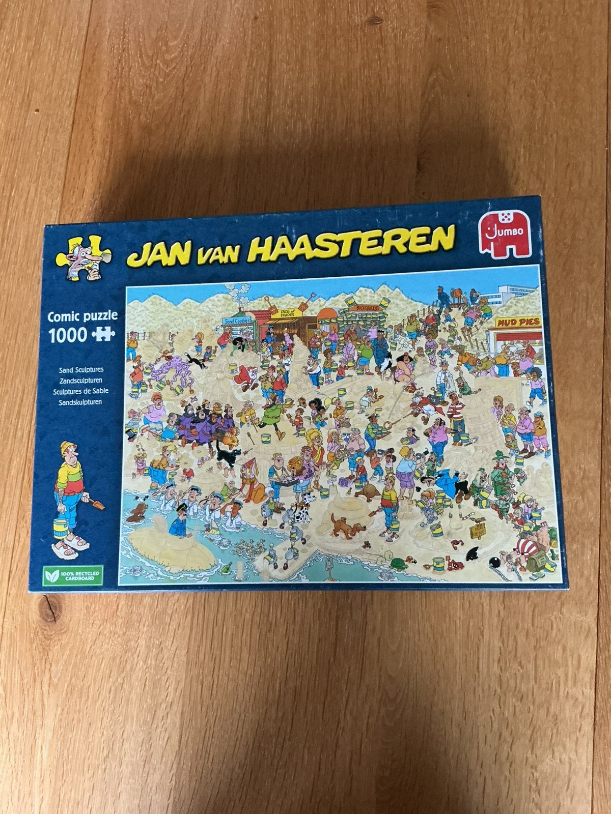 Jan van Haasteren zandsculpturen, 1000 stukjes., Hobby en Vrije tijd, Ophalen of Verzenden, Zo goed als nieuw