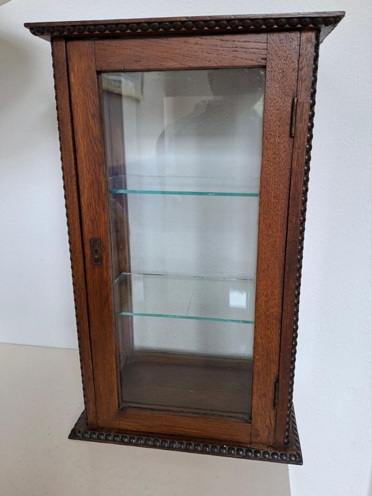 Amsterdamse school vitrine., Ophalen, Minder dan 50 cm, Gebruikt, Glas