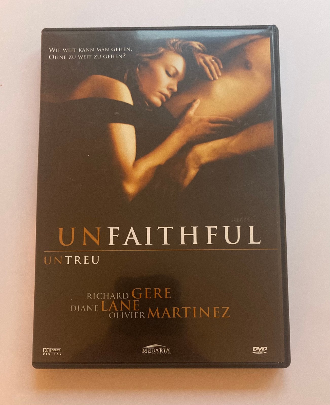 Unfaithful, 2002 / DVD / Adrian Lyne / Duitse uitgave, Cd's en Dvd's, Import, Psychologische thriller, Engels, Vanaf 16 jaar