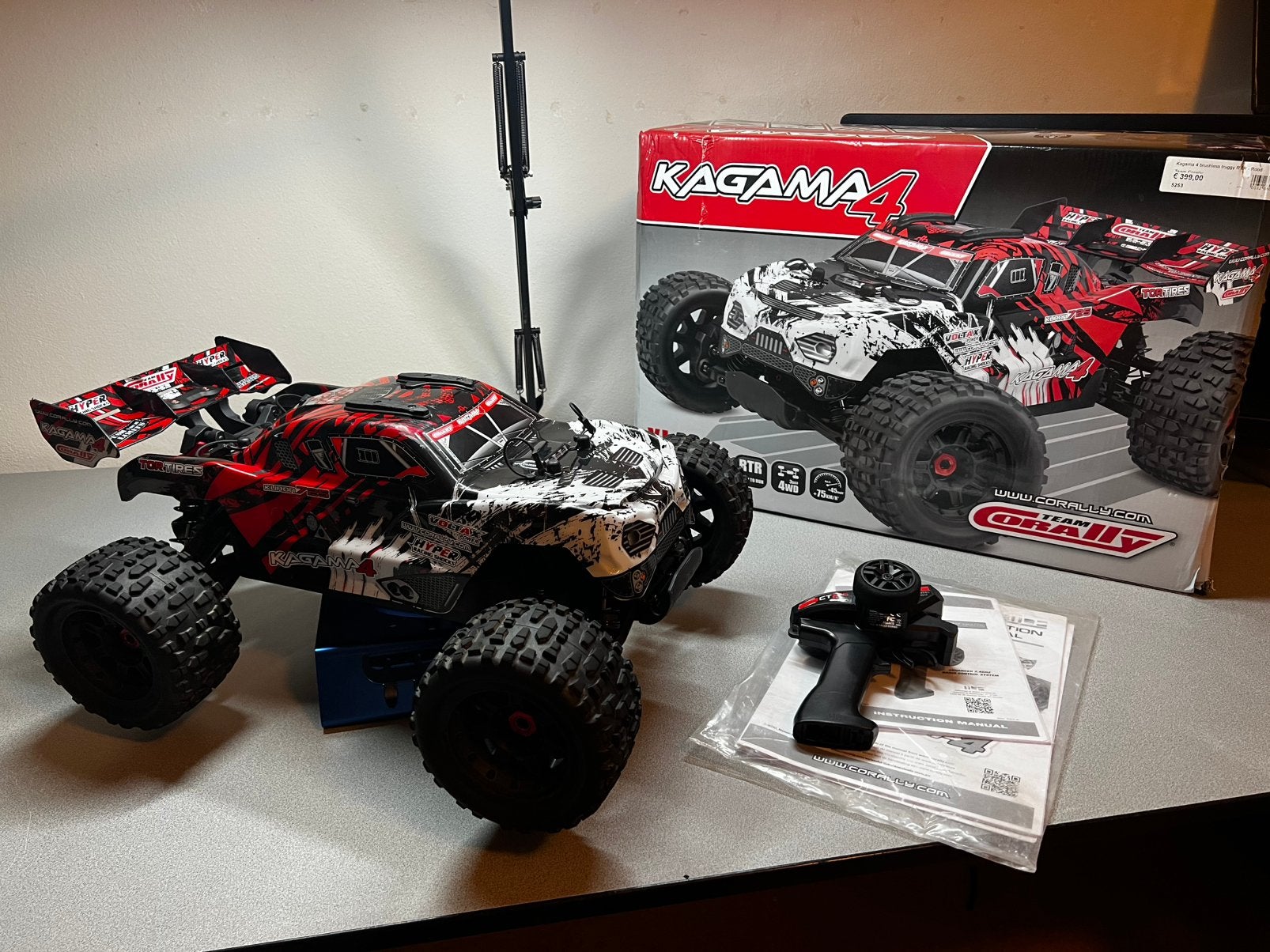 Team Corally Kagama 4s, Auto offroad, Zo goed als nieuw, RTR (Ready to Run), Ophalen