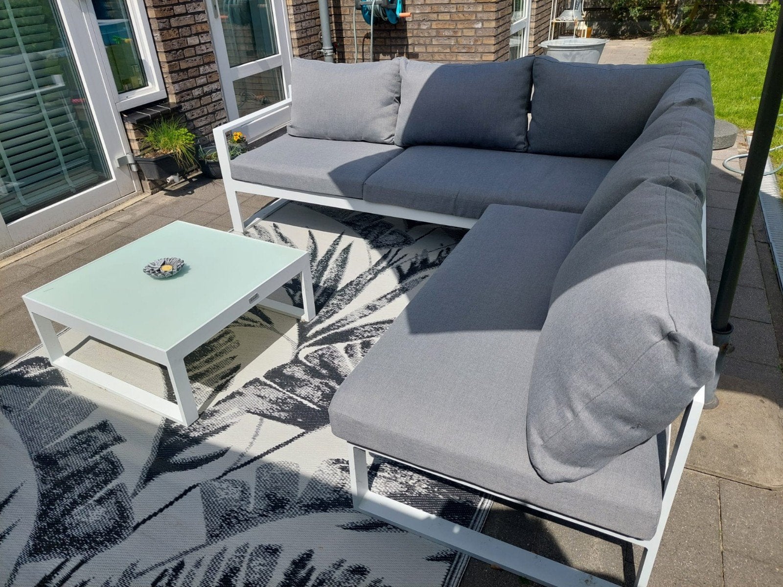 Prachtige nieuwe aluminium tuinset / loungebank, Ophalen, Nieuw