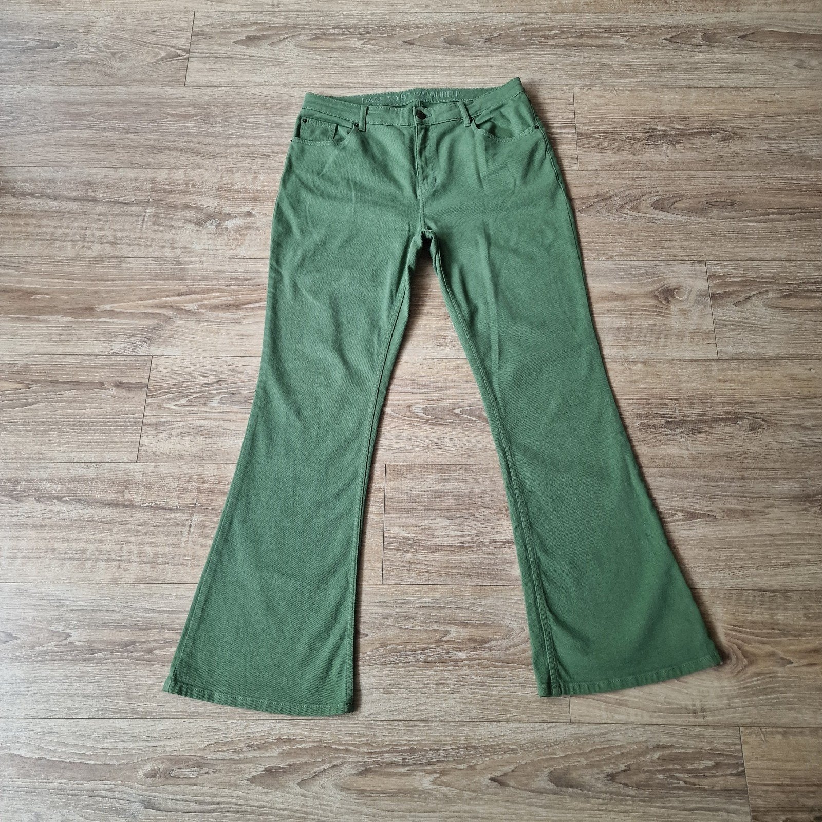Pom Amsterdam groene jeans maat 44. Strech. Uitlopende pijp., Overige kleuren, ., Ophalen of Verzenden, Zo goed als nieuw