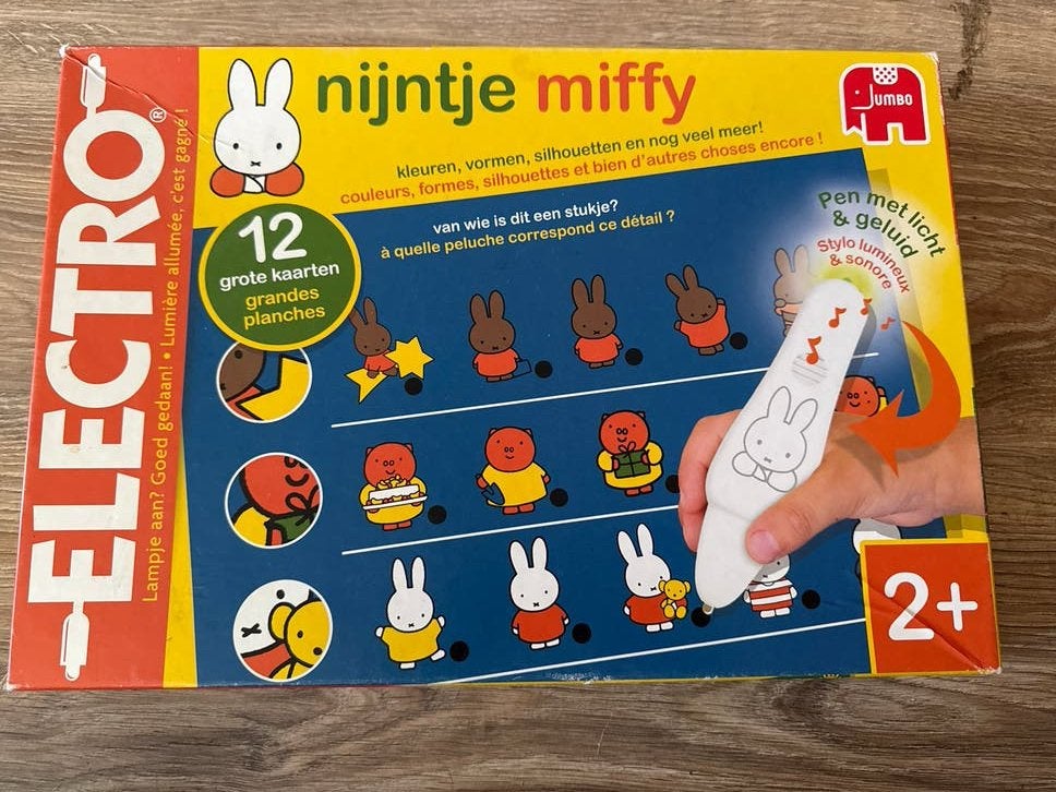 Nijntje Miffy Electro spel met 2 pennen, Ophalen of Verzenden, Gebruikt, Ontdekken, Met licht
