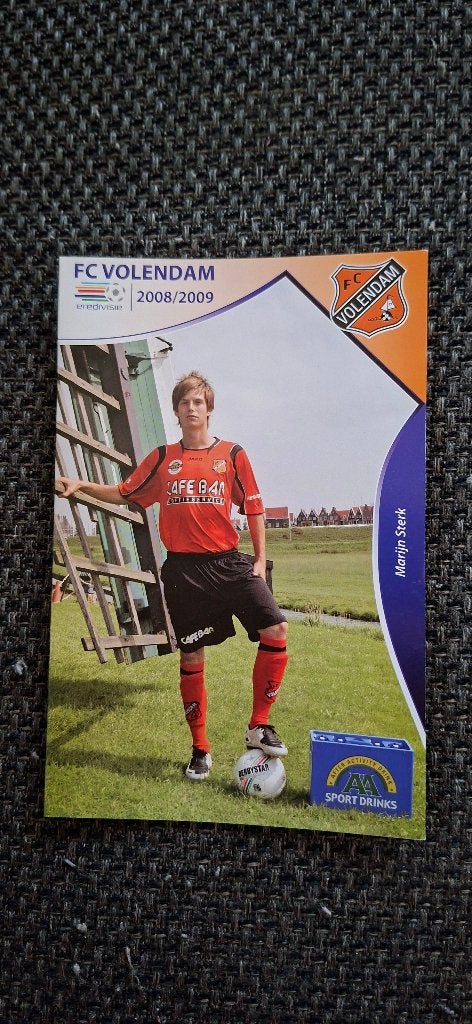 Spelerskaart met handtekening; Marijn Sterk # FC Volendam, Ophalen of Verzenden, Nieuw, Overige binnenlandse clubs, Spelerskaart