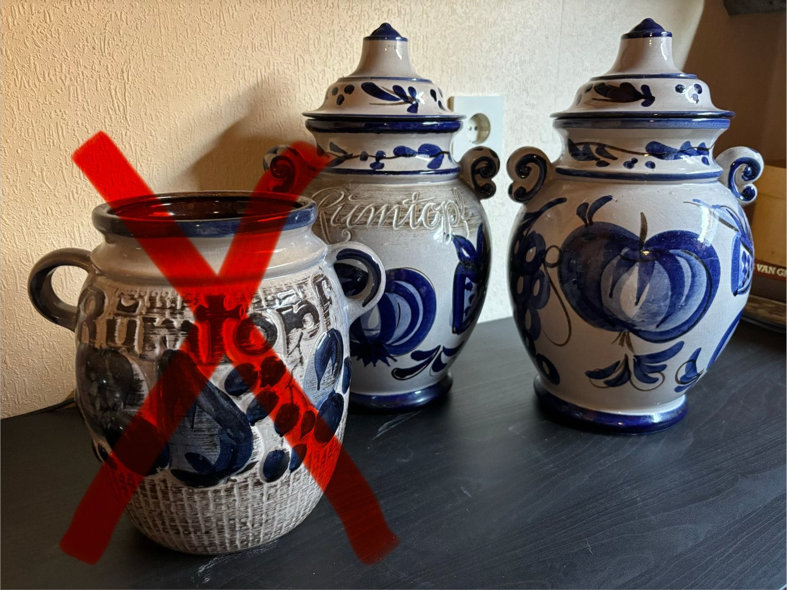 Rumtopf Potten met deksel, Ophalen, Zo goed als nieuw, Overige materialen, Pot, Bus of Blik