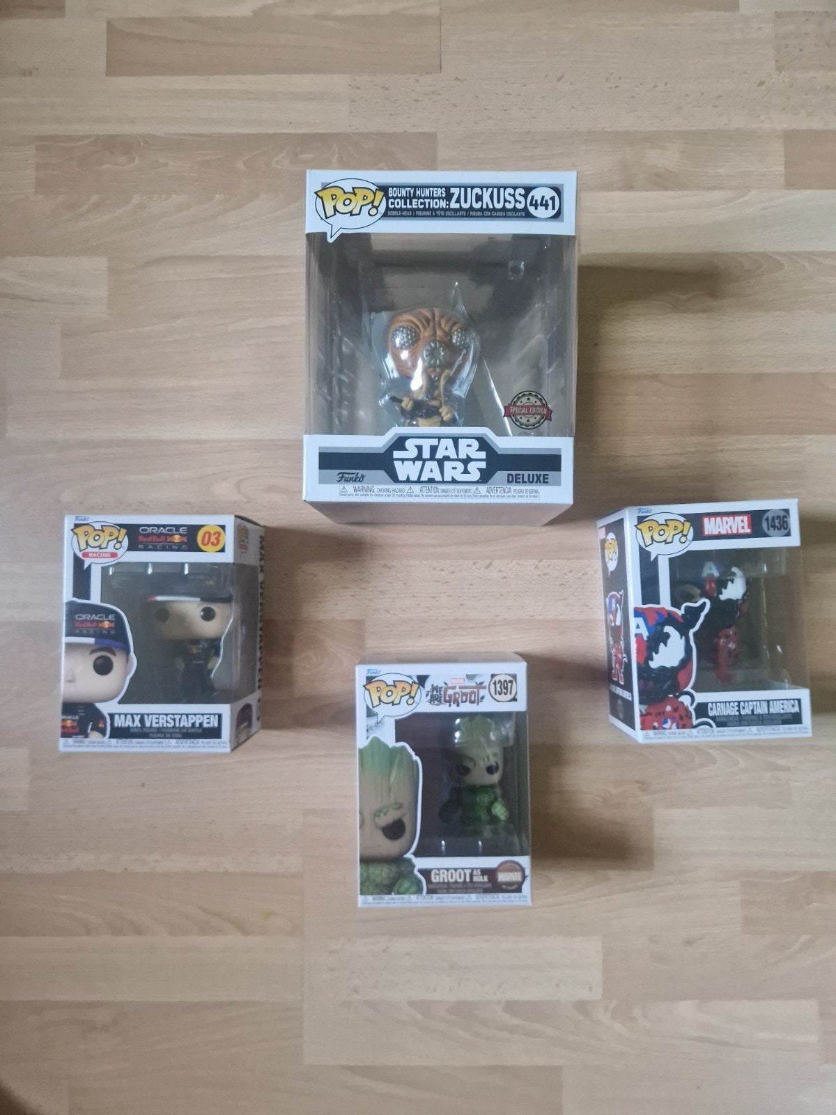 Funko Pop! Star Wars, Marvel en Max Verstappen, Ophalen of Verzenden, Zo goed als nieuw