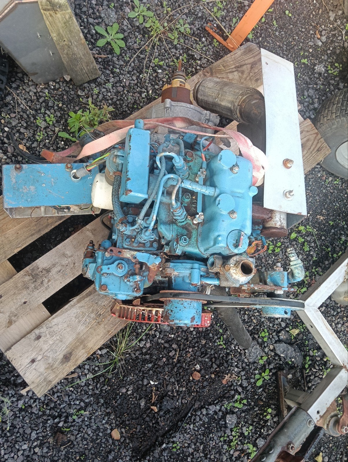 Kubota 2-cilinder dieselmotor, Doe-het-zelf en Verbouw, Ophalen of Verzenden