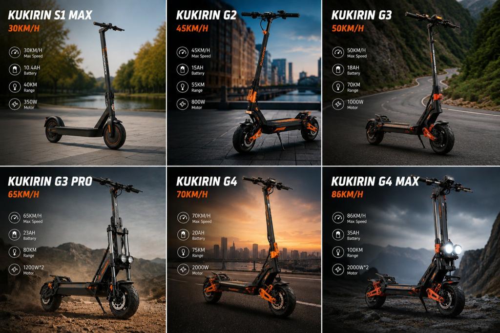 Elektrische step - Kukirin G2 / G3 / G4 - Pro modellen, Fietsen en Brommers, Steps, Ophalen of Verzenden, Nieuw, Elektrische step (E-scooter)