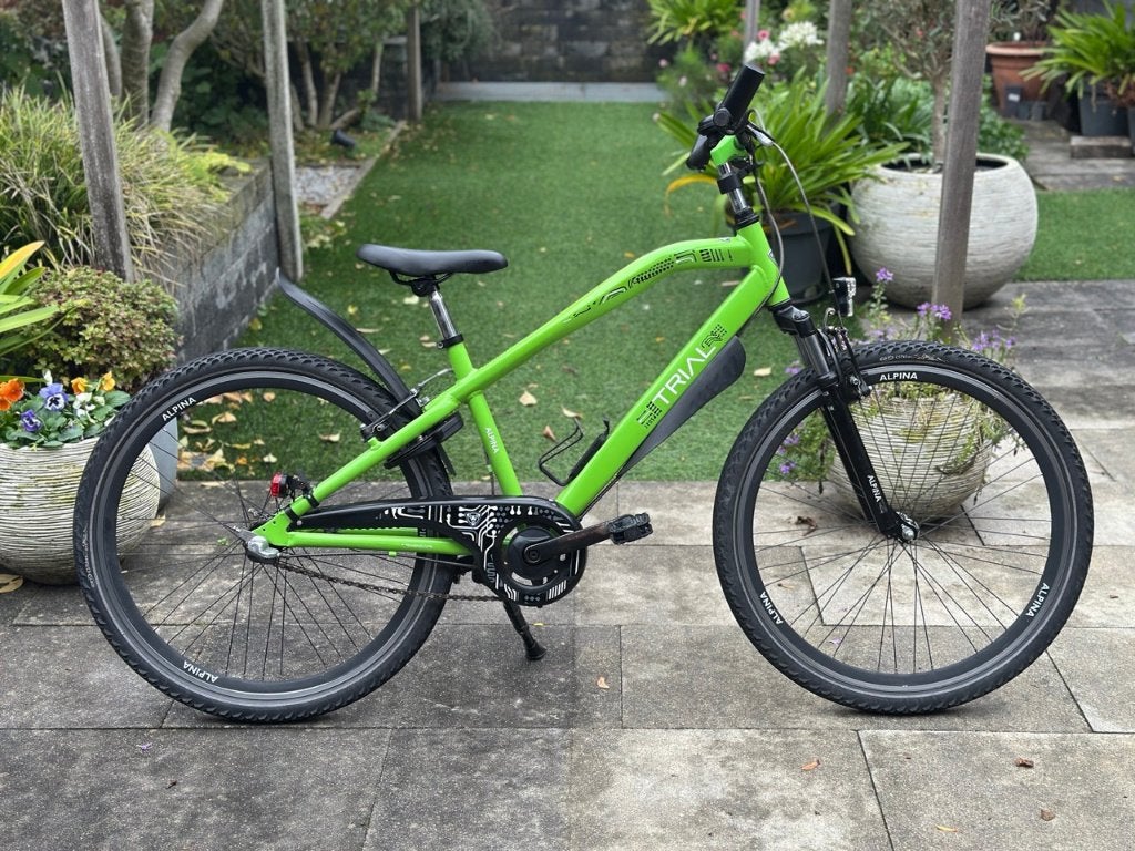 26 inch Alpina Trial - gifgroen, Velgrem, Zo goed als nieuw, Handrem, Alpina Trial