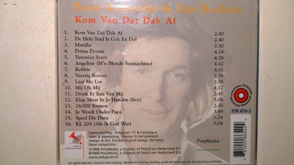 Peter Koelewijn & Zijn Rockets - Kom Van Dat Dak Af, Ophalen of Verzenden, Zo goed als nieuw, Rock