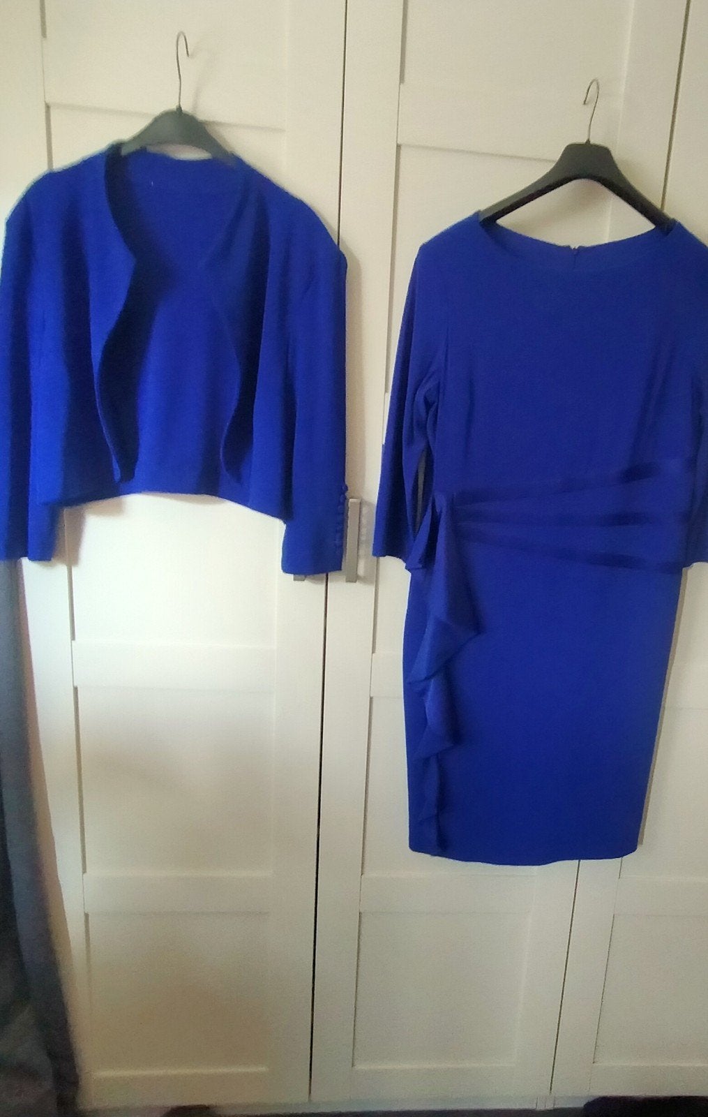 Joseph Ribkoff jurk en bolero set, maat 46/48 (XL), Blauw, Maat 46/48 (XL) of groter, Joseph Ribkoff, Ophalen of Verzenden
