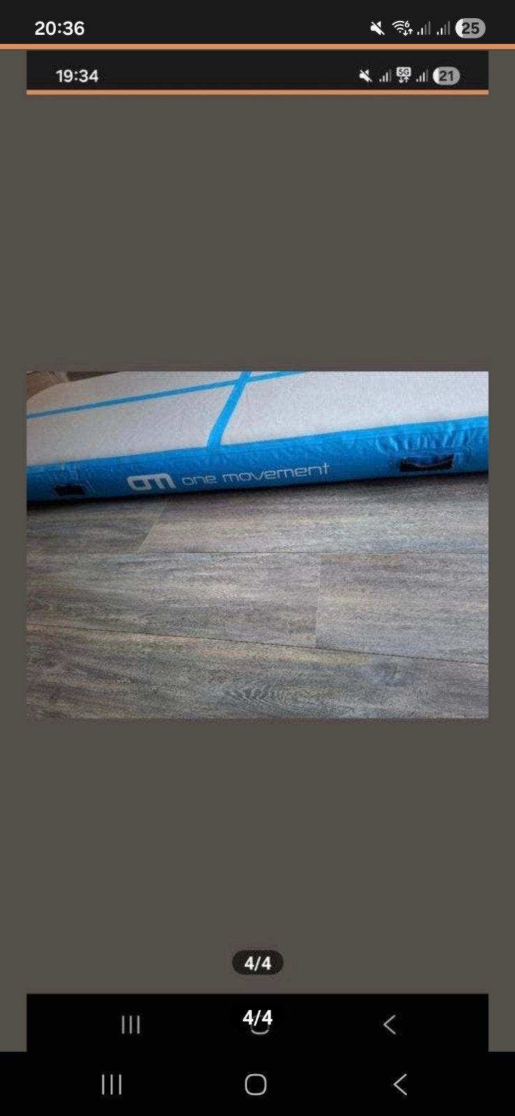 Turnmat 1x2,70m - Ideaal voor thuisgebruik!, Ophalen of Verzenden, Gebruikt, Blauw, Materiaal