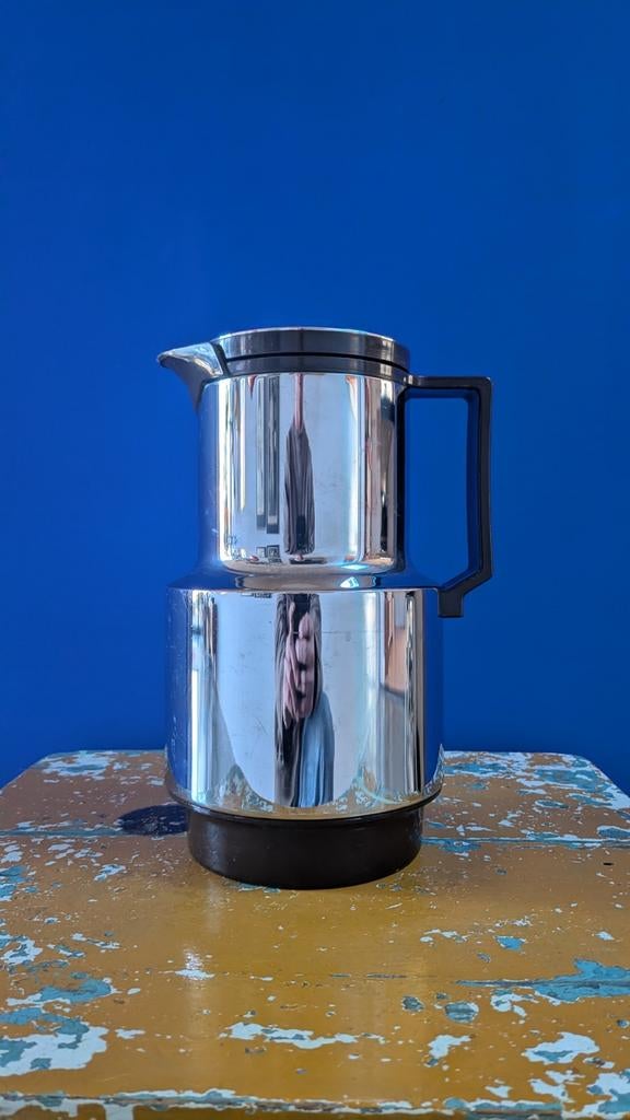 Vintage Zimmerman chromen thermoskan, Ophalen of Verzenden