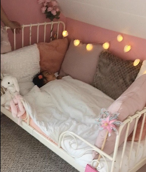 Ikea Minnen meegroeibed wit 80 cm x 200 cm, Kinderen en Baby's, Gebruikt, 70 tot 85 cm, Ophalen of Verzenden, Matras
