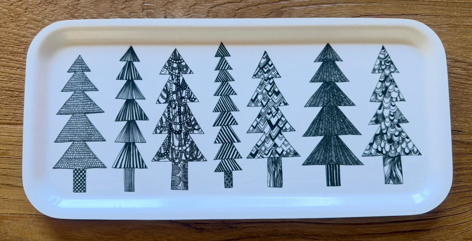Marimekko - Kuusikossa dienblad / tray *design*, Ophalen of Verzenden, Zo goed als nieuw, Rechthoekig, Hout