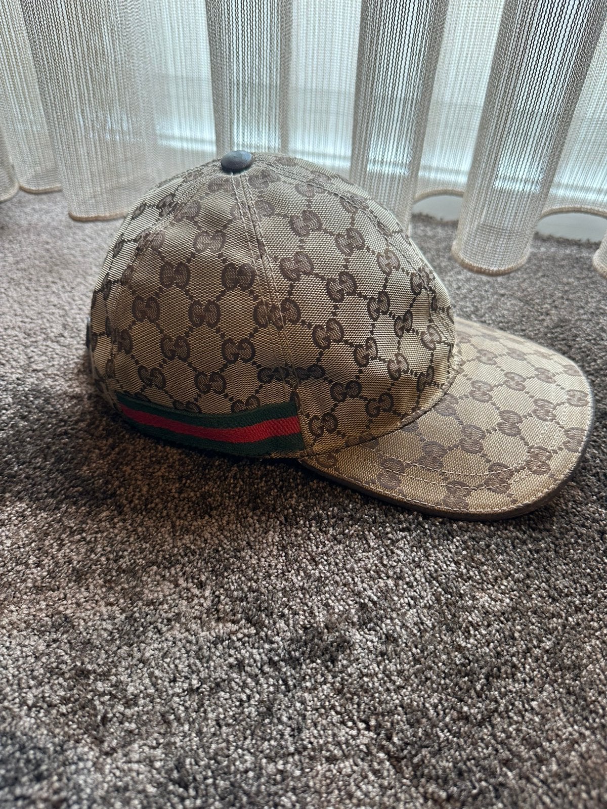 Gucci pet maat M-L bruin Orgineel, Kleding | Heren, Hoeden en Petten, Ophalen of Verzenden