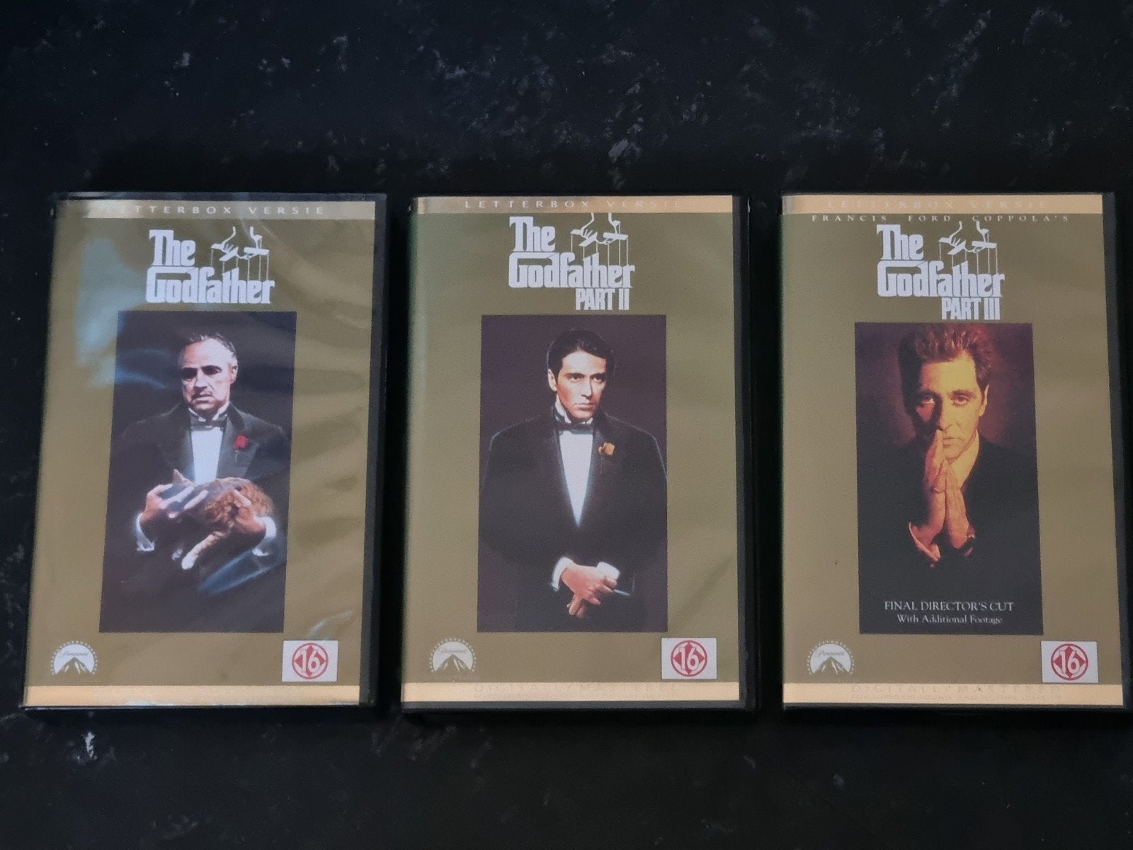 The Godfather Trilogie VHS Boxset, Vanaf 16 jaar, Ophalen of Verzenden, Zo goed als nieuw, Thrillers en Misdaad